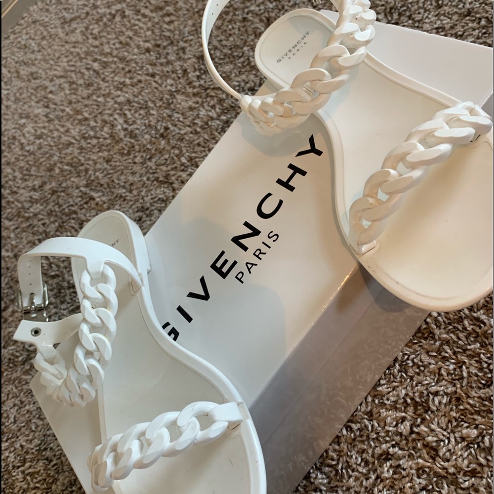 White givenchy sandals